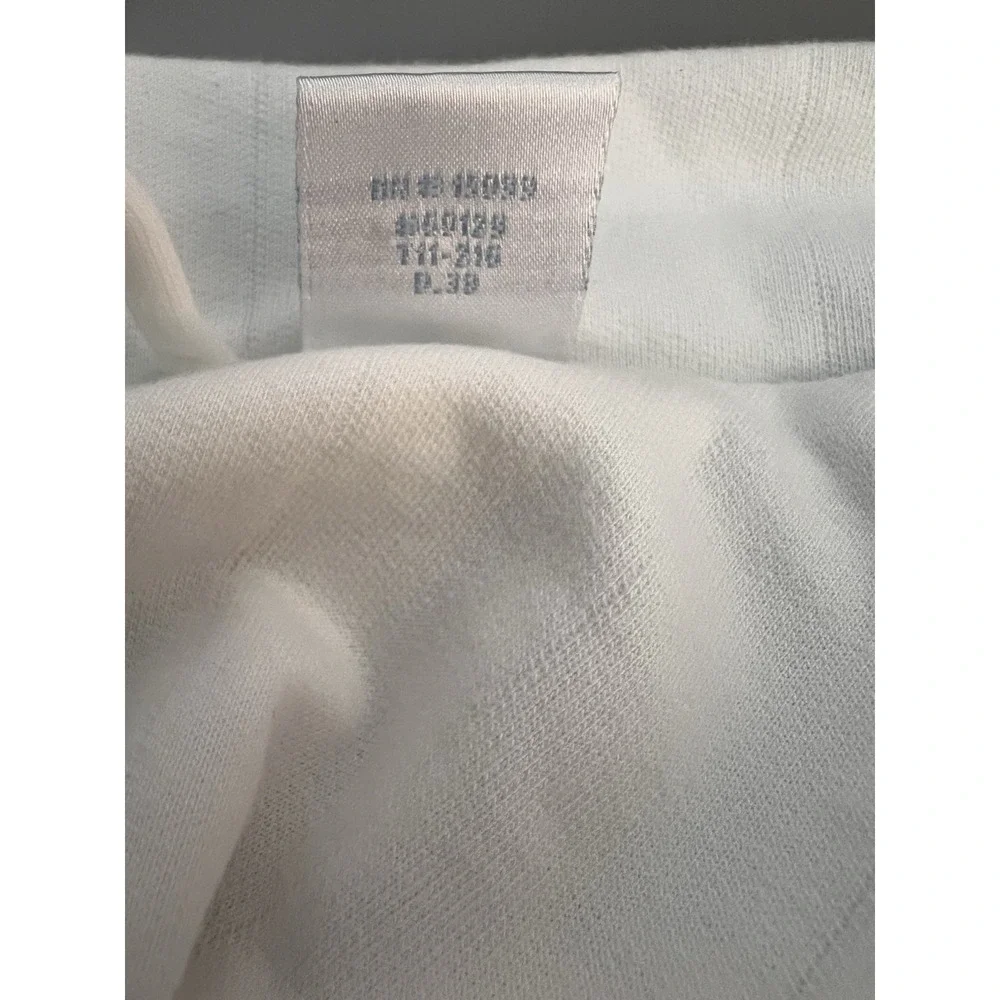 Amanda Stewart Intimates Cotton Blend Ribbed Pocket 3/4‎ Length Soft Chic Robe L
